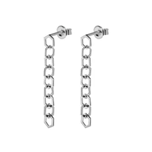Boucles d'oreilles CLUSE Essentielle Silver Open Hexagons Chain CLJ52009