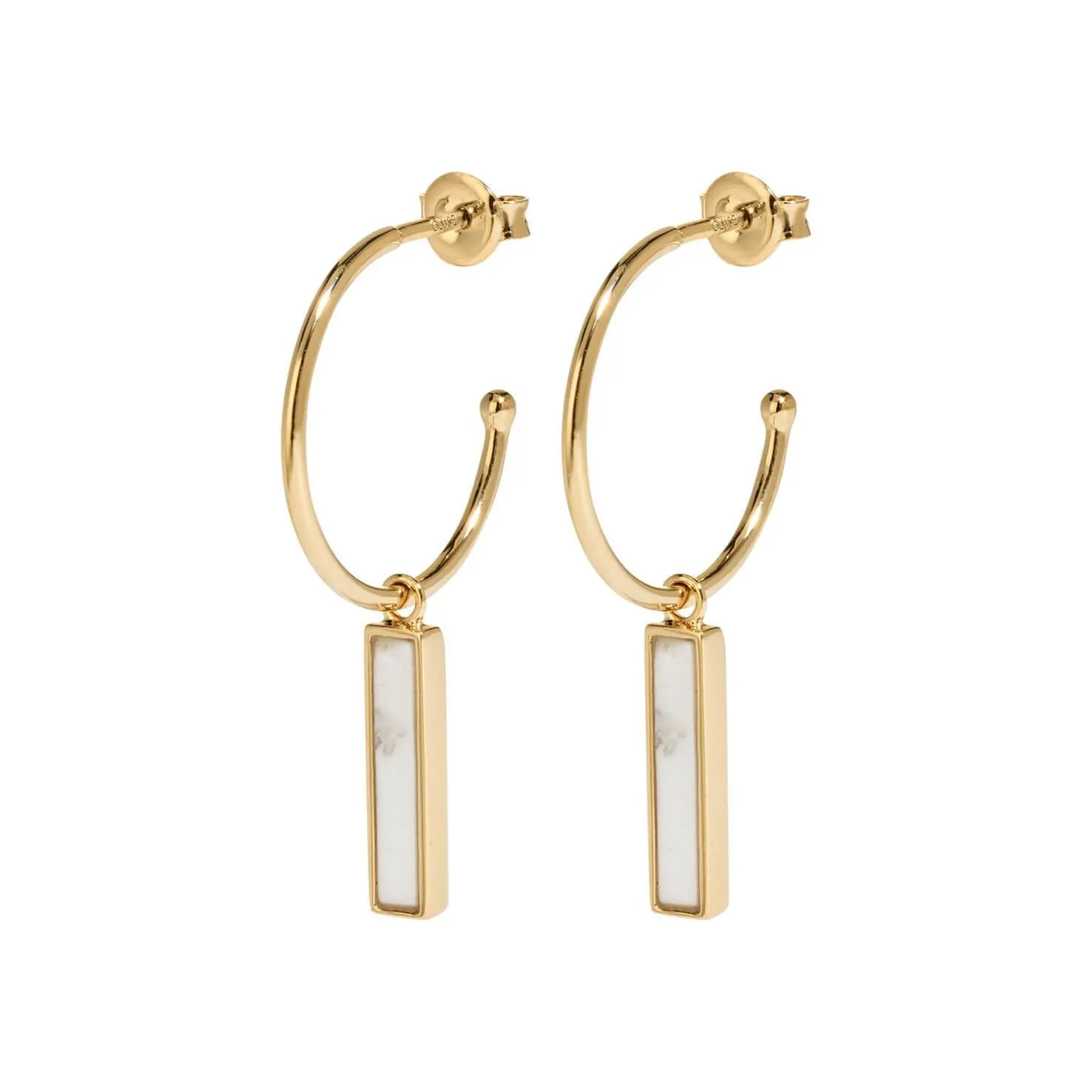 Boucles d'oreilles CLUSE Idylle Gold Marble Bar Hoop CLJ51001
