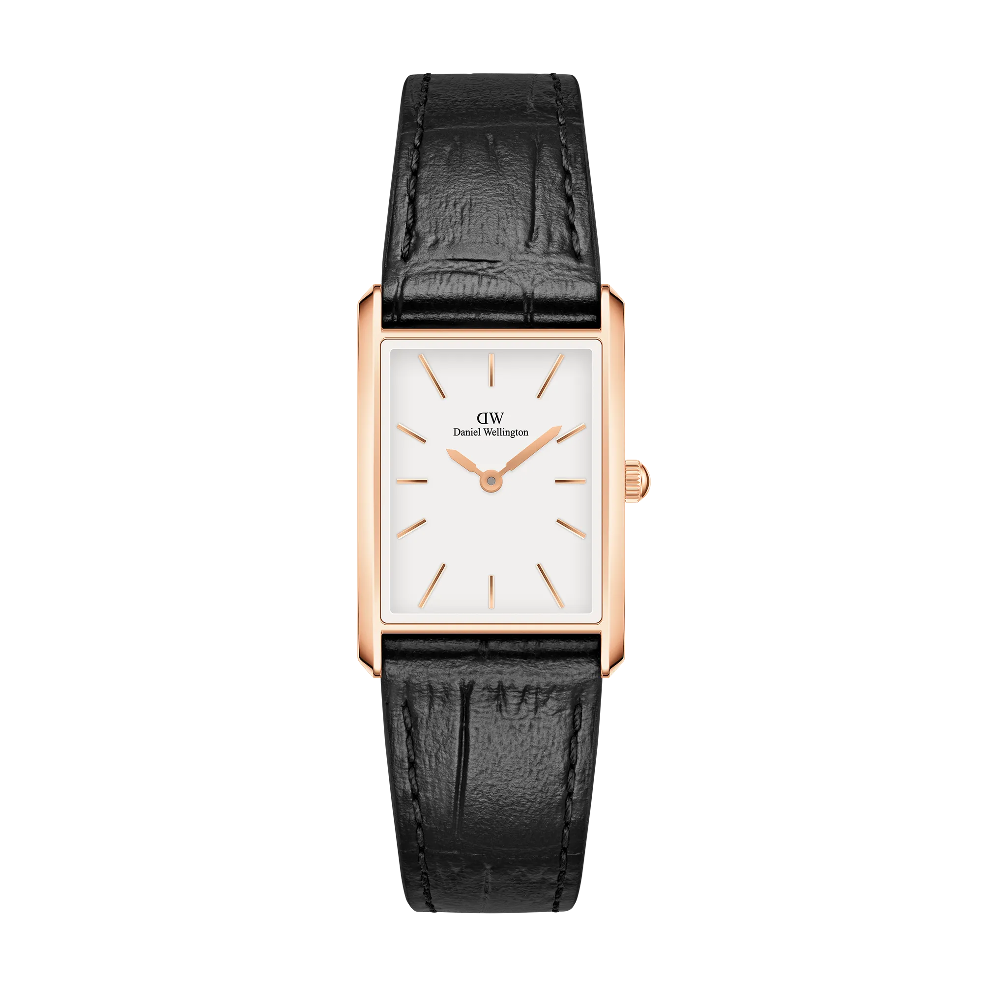 Bound Black Crocodile Rose Gold