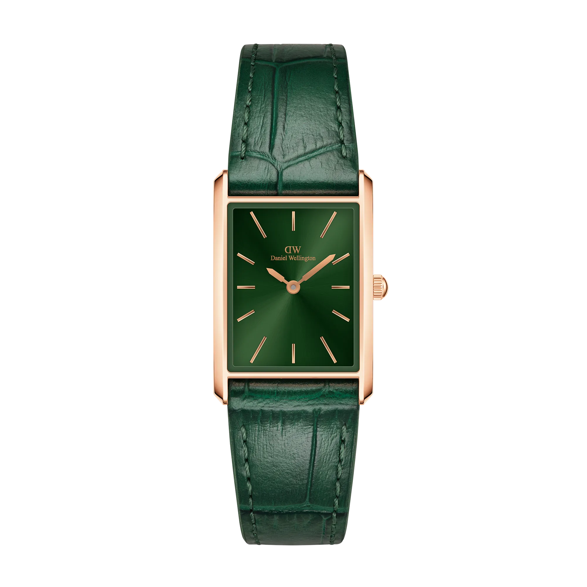 Bound Crocodile Emerald Sunray Rose Gold