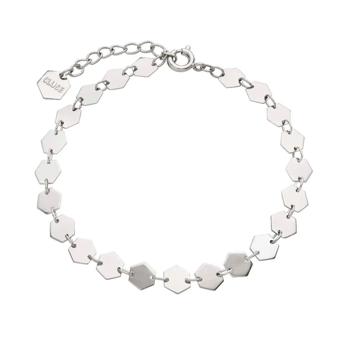 Bracelet CLUSE Essentielle Silver All Hexagons Chain CLJ12009