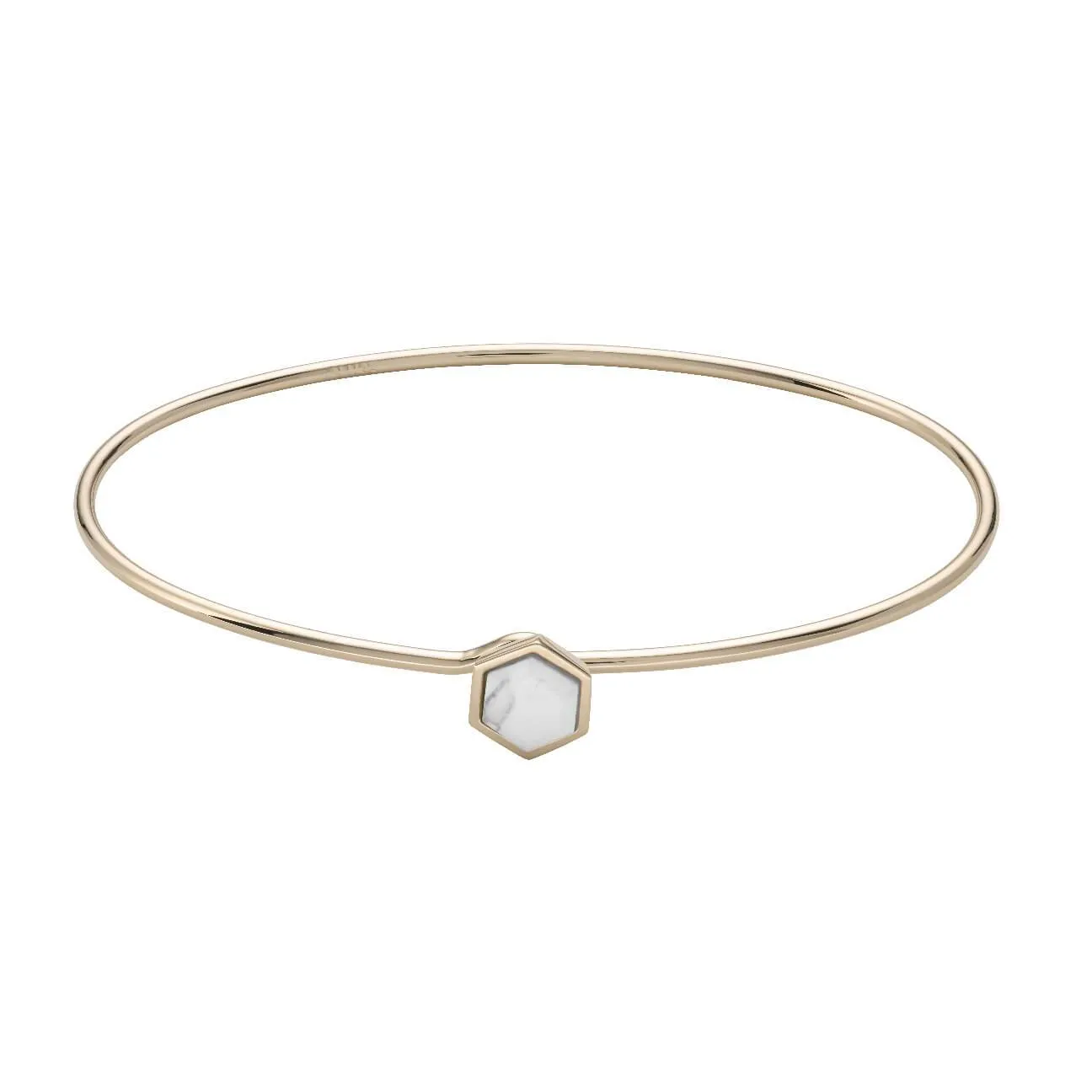 Bracelet jonc CLUSE Idylle Gold Marble Hexagon CLJ11002