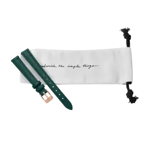 Bracelet pour montre CLUSE La Vedette Rose Gold/Emerald Lizard CLS525