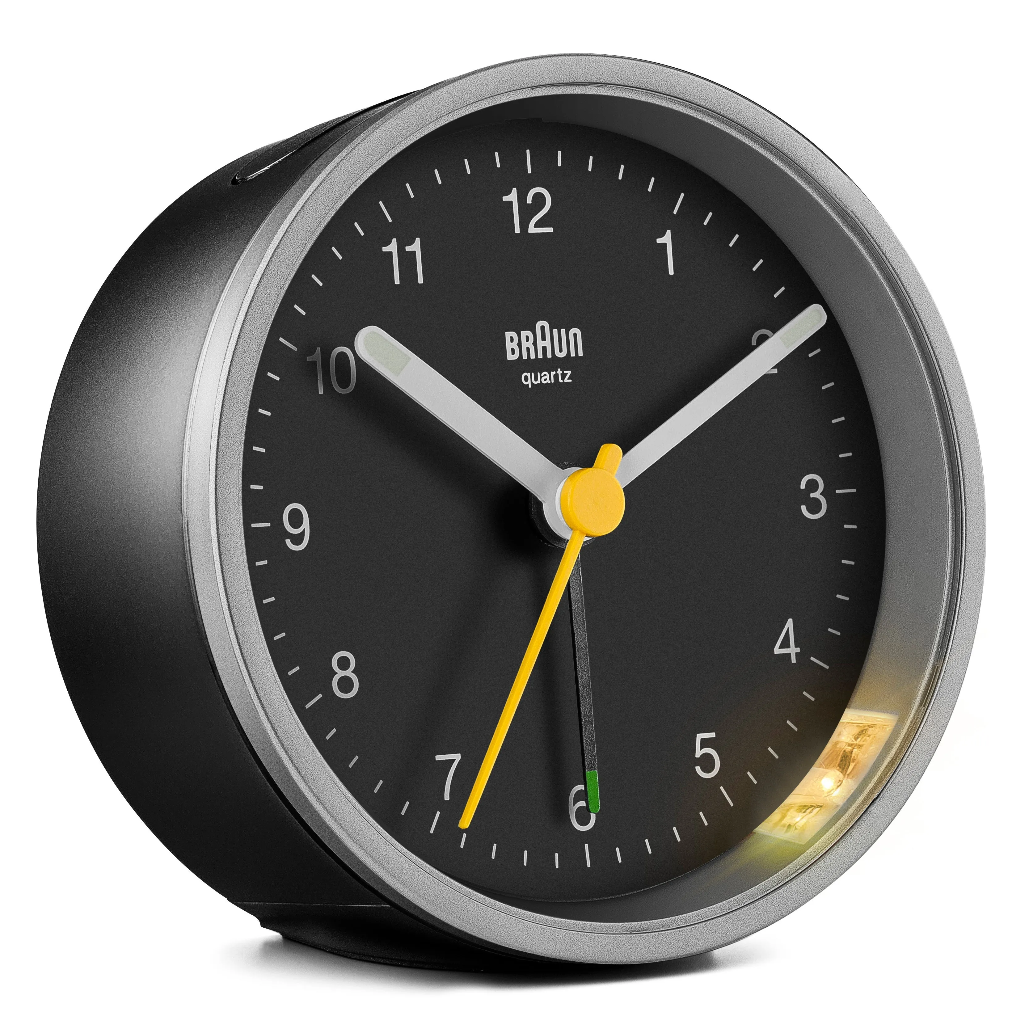 Braun Classic Analogue Alarm Clock Silver