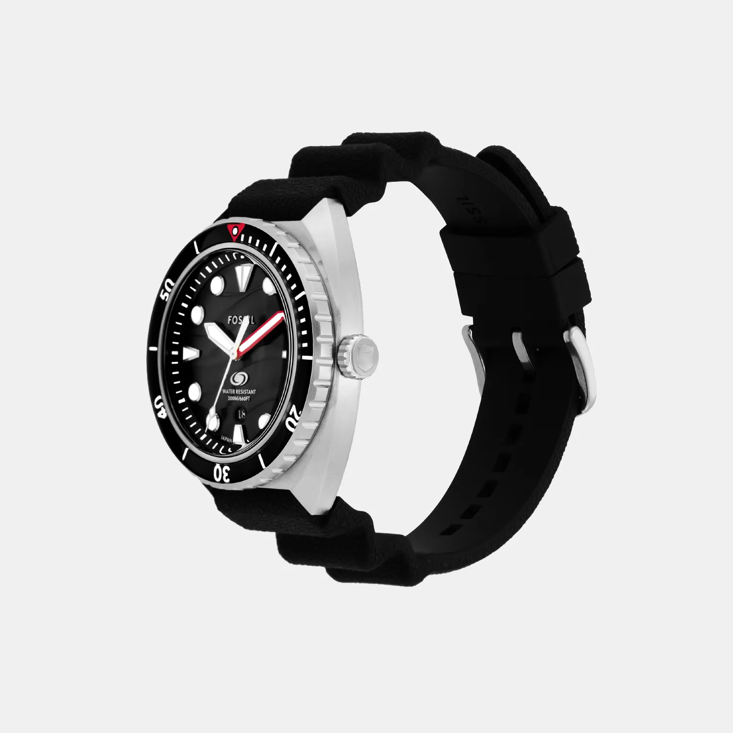 Breaker Men Quartz Black Dial Analog Silicone Watch FS6062