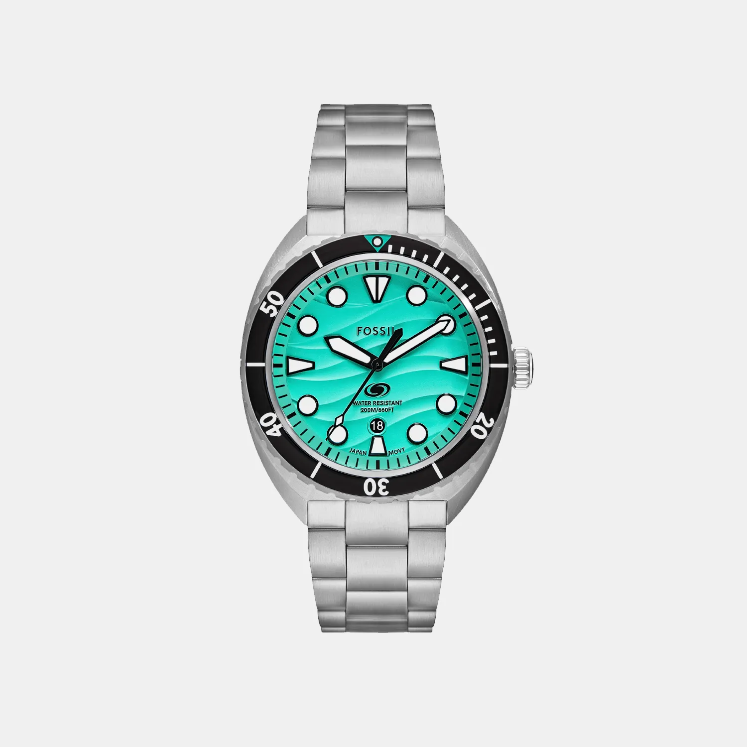 Breaker Men Quartz Green Dial Analog Stainless Steel Watch FS6066