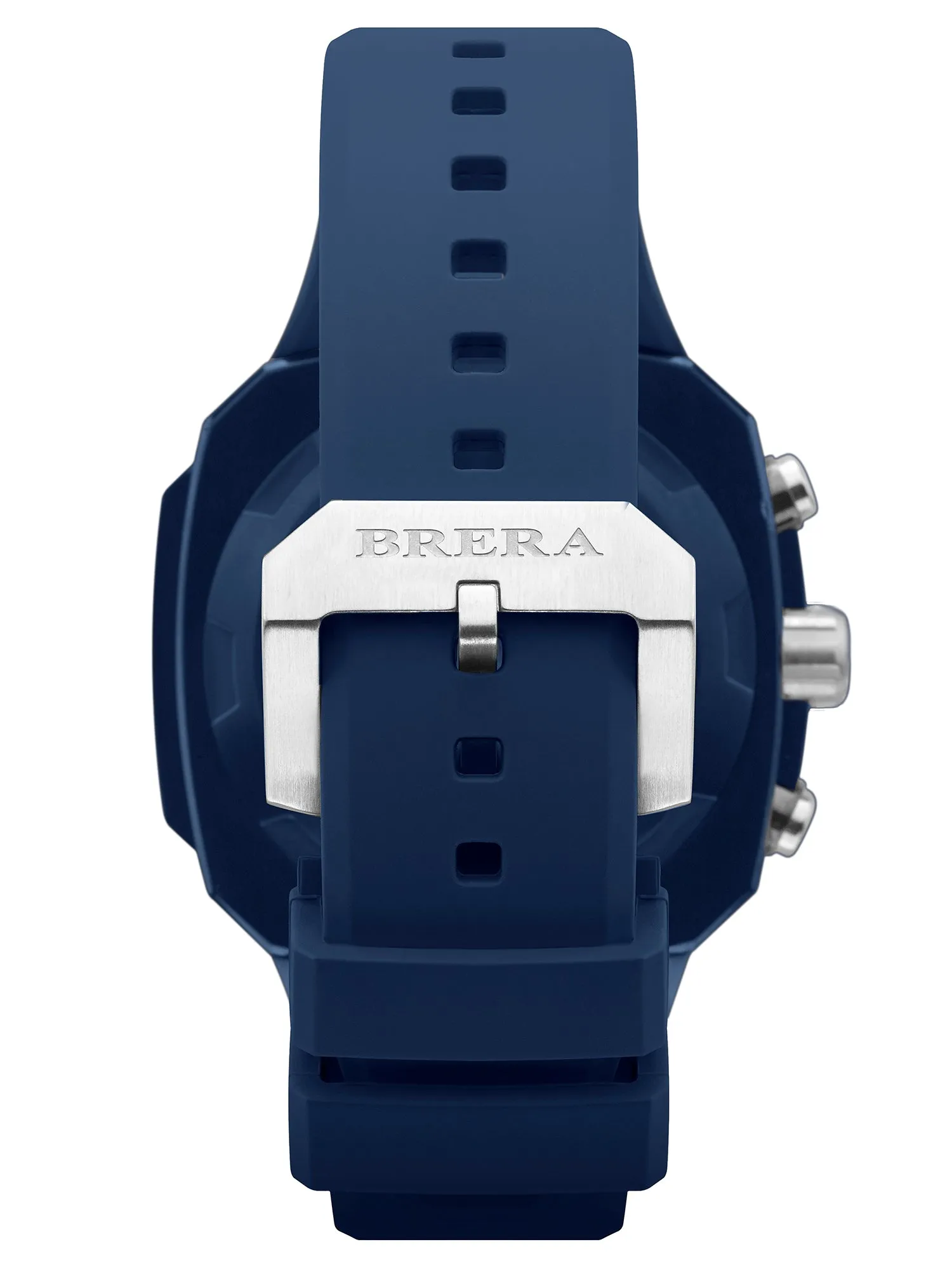 Brera Orologi SUPERSPORTIVO SQUARE Men's Swiss Made Blue 46mm Watch BRSS2C4606
