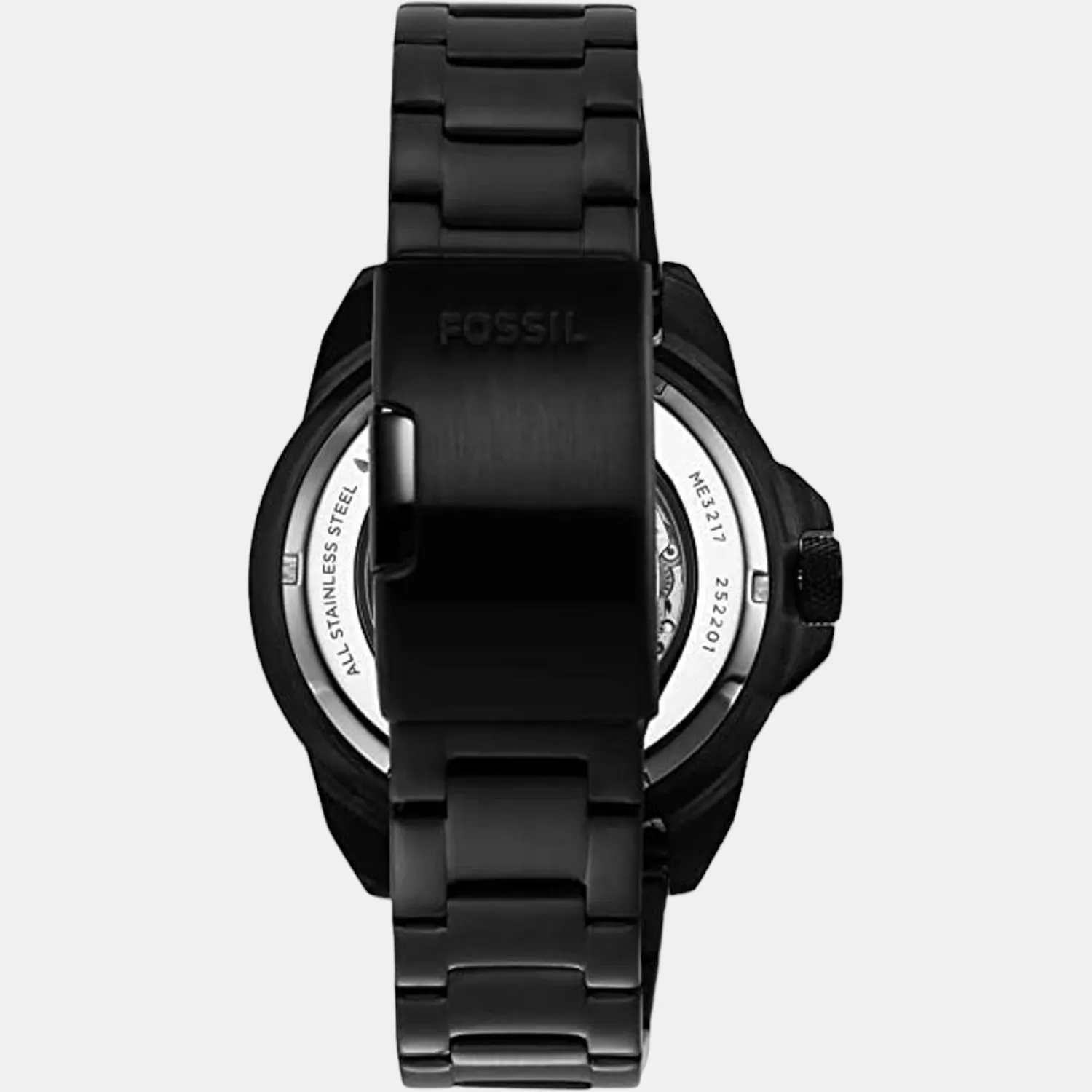 Bronson Men Automatic Black Dial Analog Stainless Steel Watch ME3217