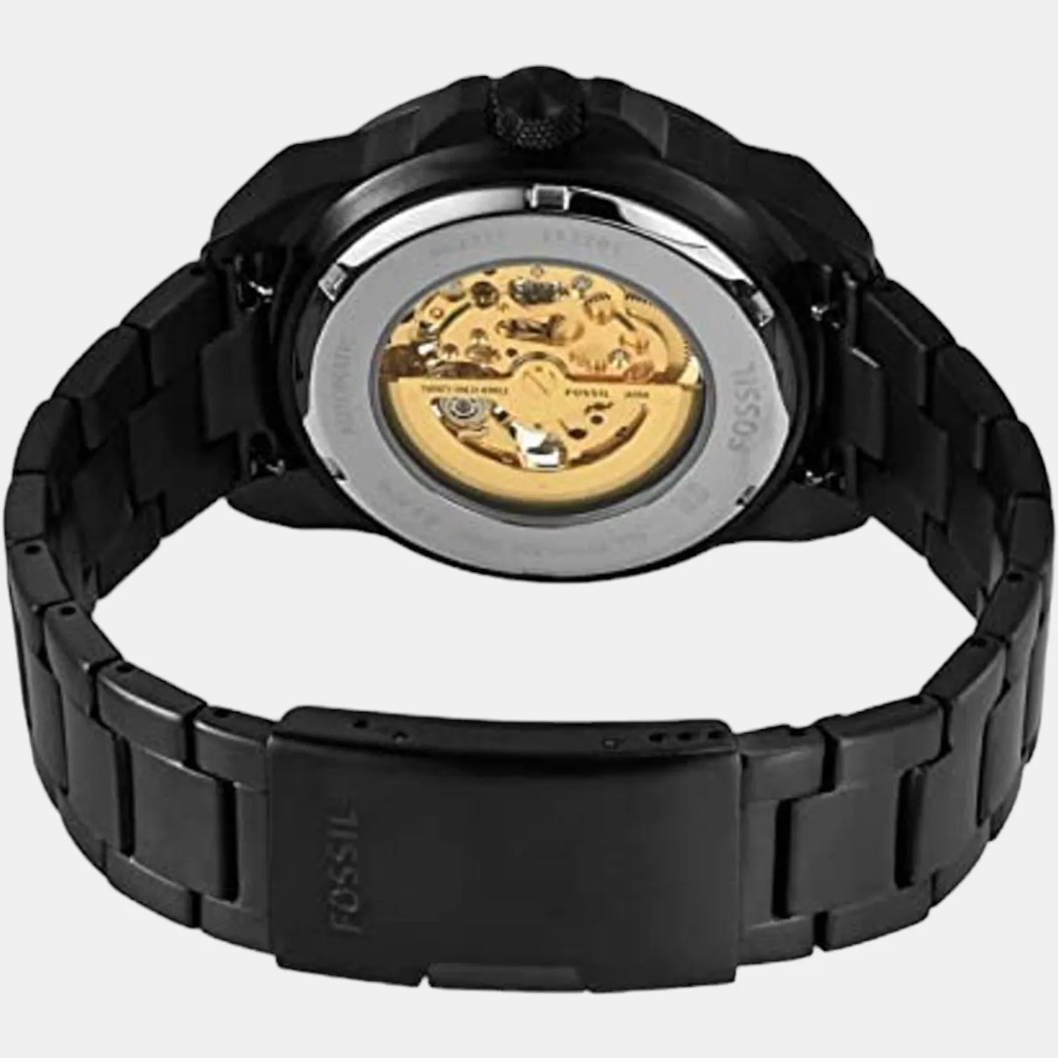 Bronson Men Automatic Black Dial Analog Stainless Steel Watch ME3217