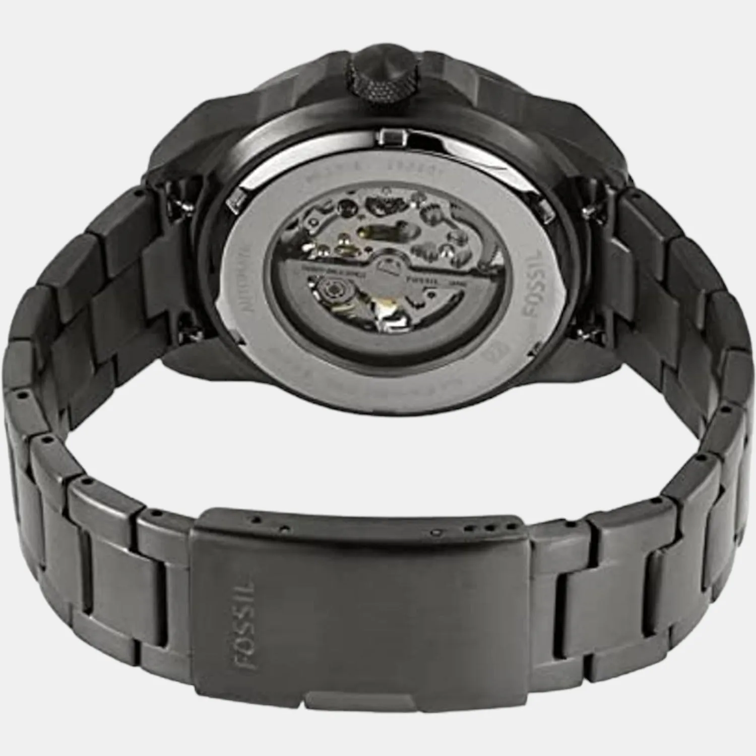 Bronson Men Automatic Black Dial Analog Stainless Steel Watch ME3218