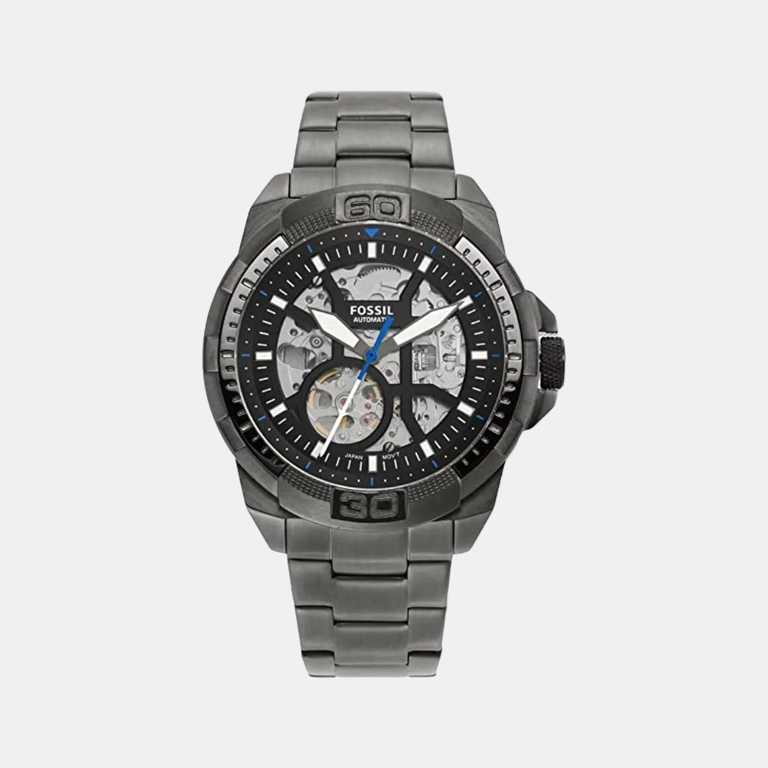Bronson Men Automatic Black Dial Analog Stainless Steel Watch ME3218