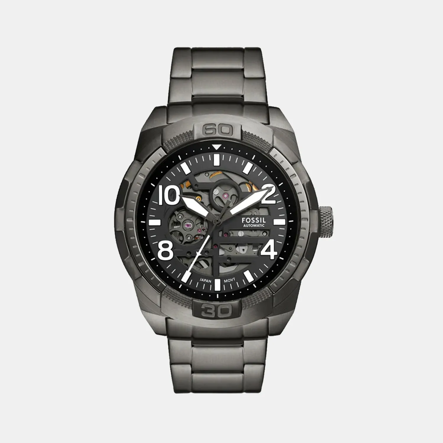 Bronson Men Automatic Black Dial Analog Stainless Steel Watch ME3255