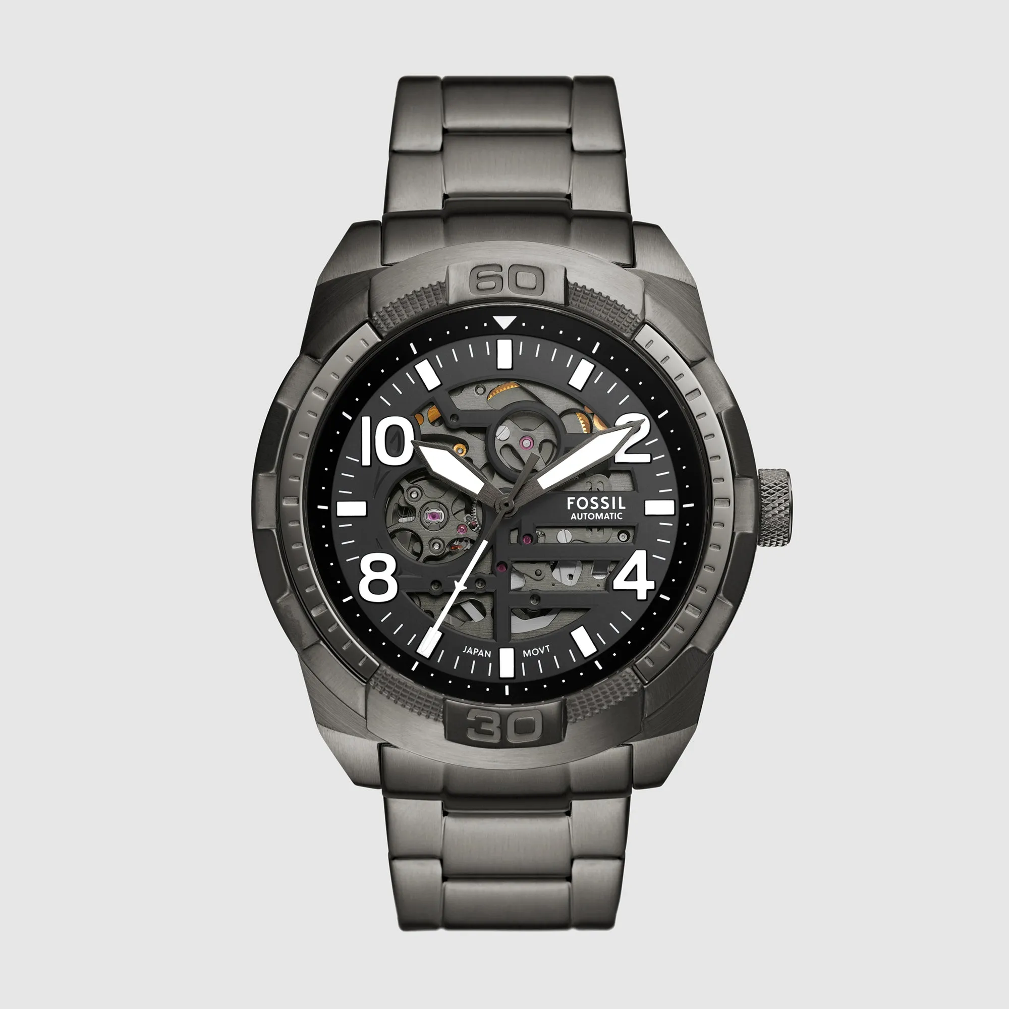 Bronson Men Automatic Black Dial Analog Stainless Steel Watch ME3255