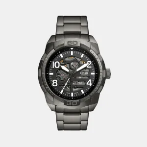 Bronson Men Automatic Black Dial Analog Stainless Steel Watch ME3255