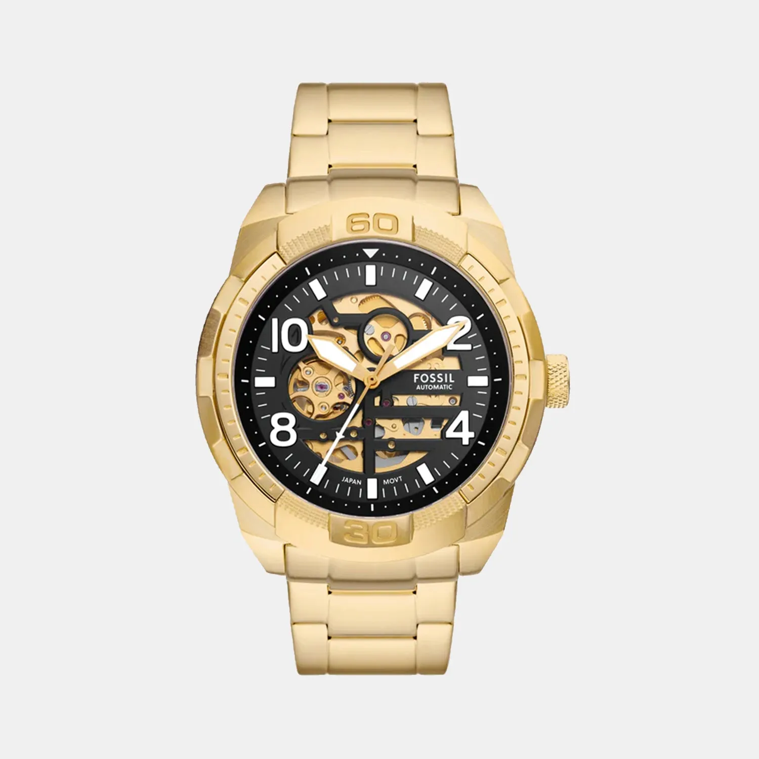 Bronson Men Automatic Black Dial Analog Stainless Steel Watch ME3257