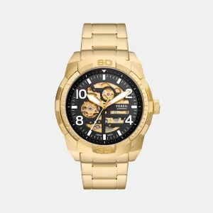 Bronson Men Automatic Black Dial Analog Stainless Steel Watch ME3257