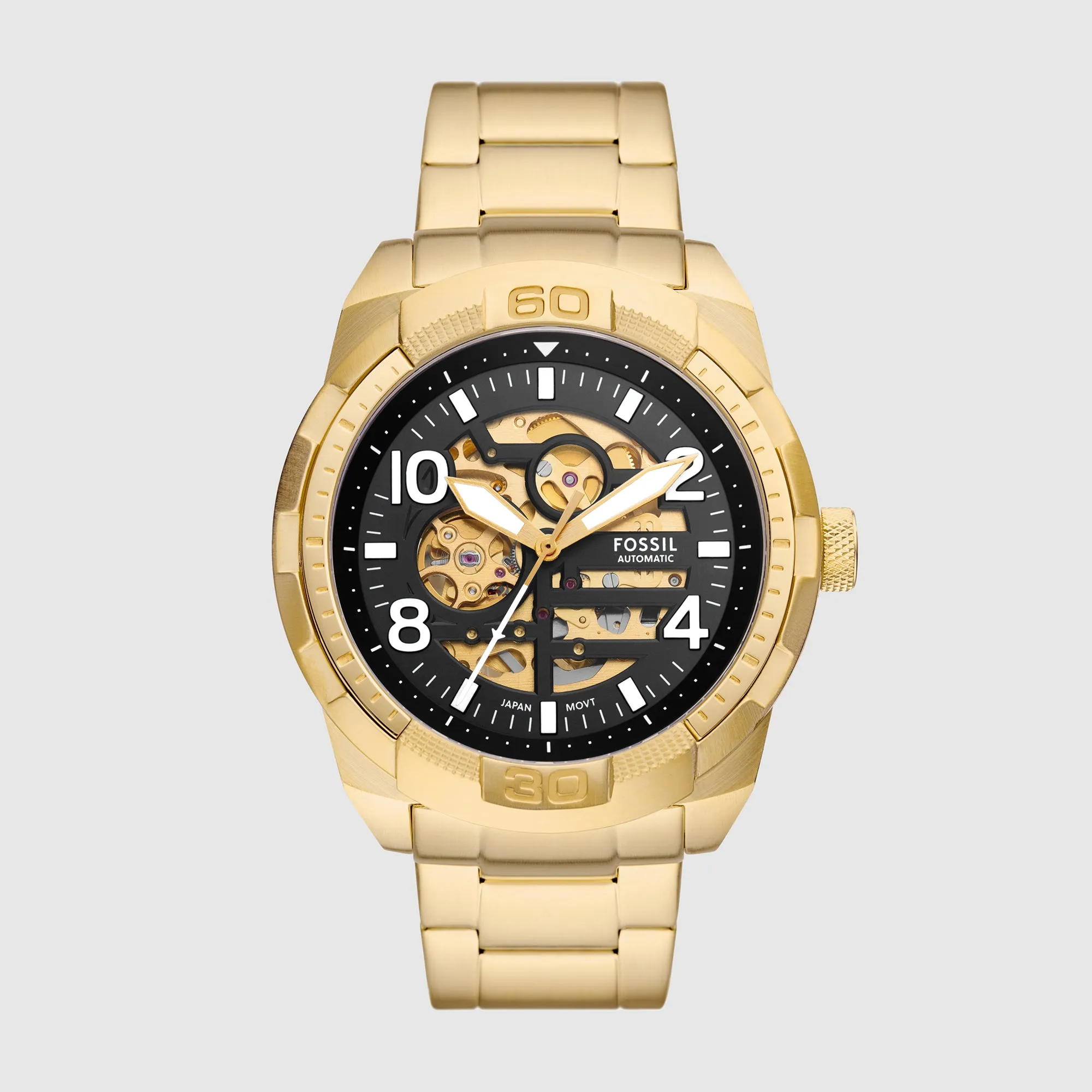 Bronson Men Automatic Black Dial Analog Stainless Steel Watch ME3257