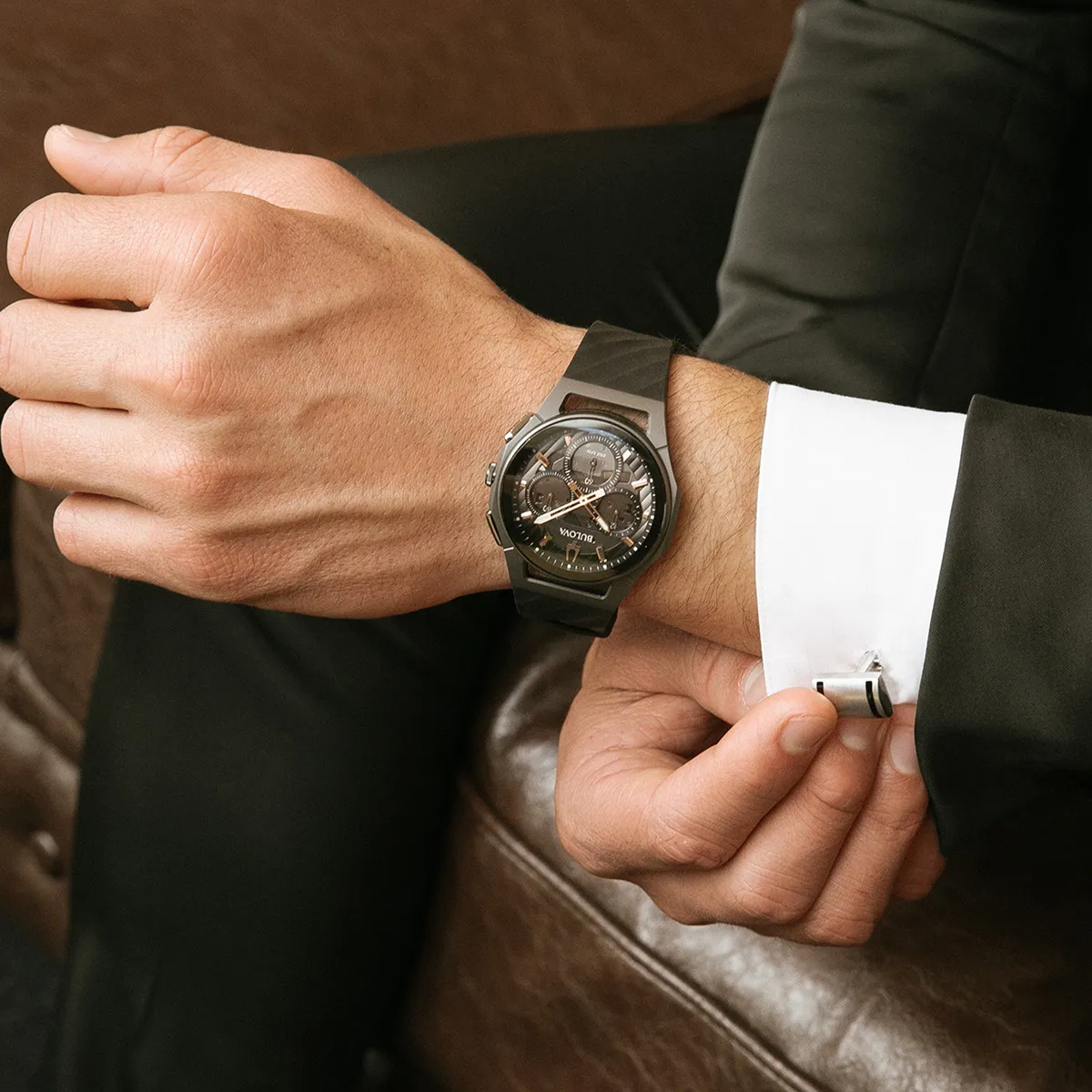 Bulova Curv Chronograph Mens Watch