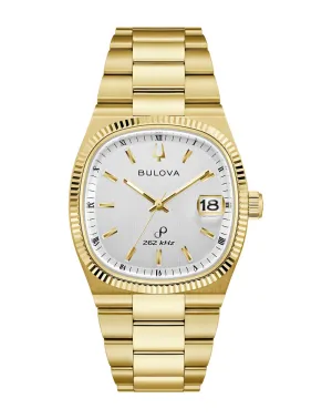 Bulova Super Seville White Dial Stainless Steel Watch 97B223