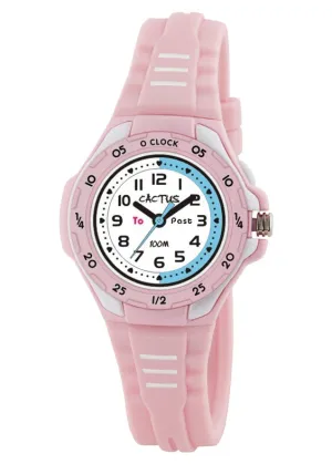 CACTUS ANALOGUE TIME TEACHER MENTOR PINK CAC-116-M05