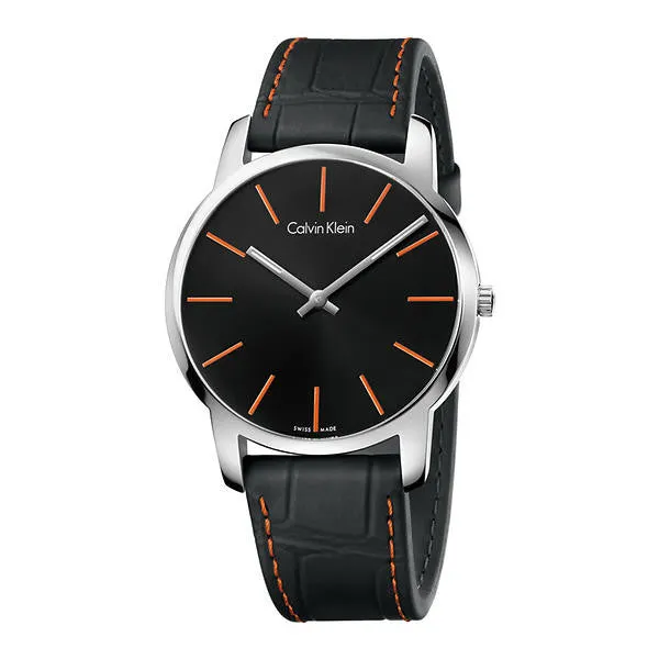 Calvin Klein - City orologio uomo nero K2G211C1