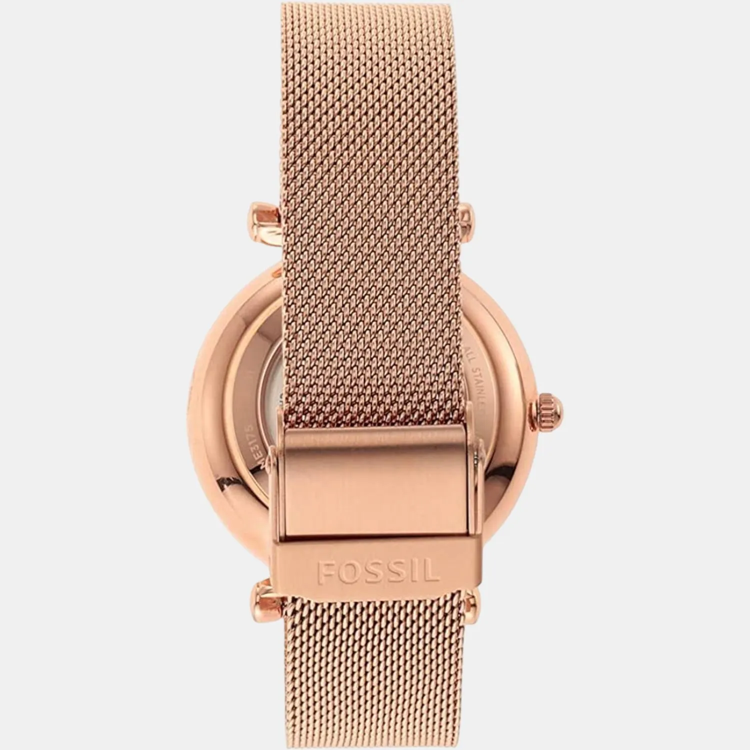 Carlie Women Automatic Rose Gold Dial Analog Stainless Steel Watch ME3175
