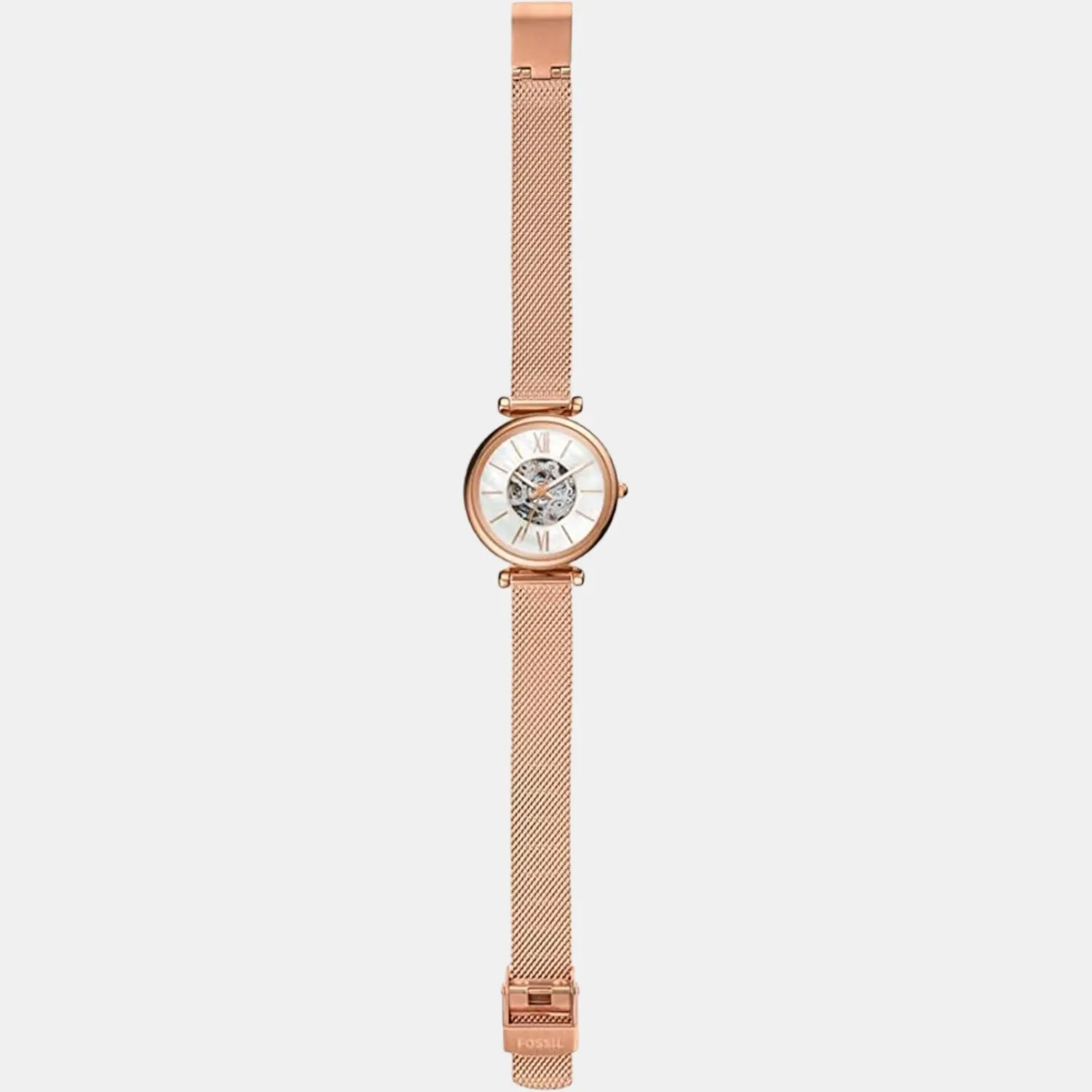 Carlie Women Automatic White Dial Analog Stainless Steel Watch ME3188