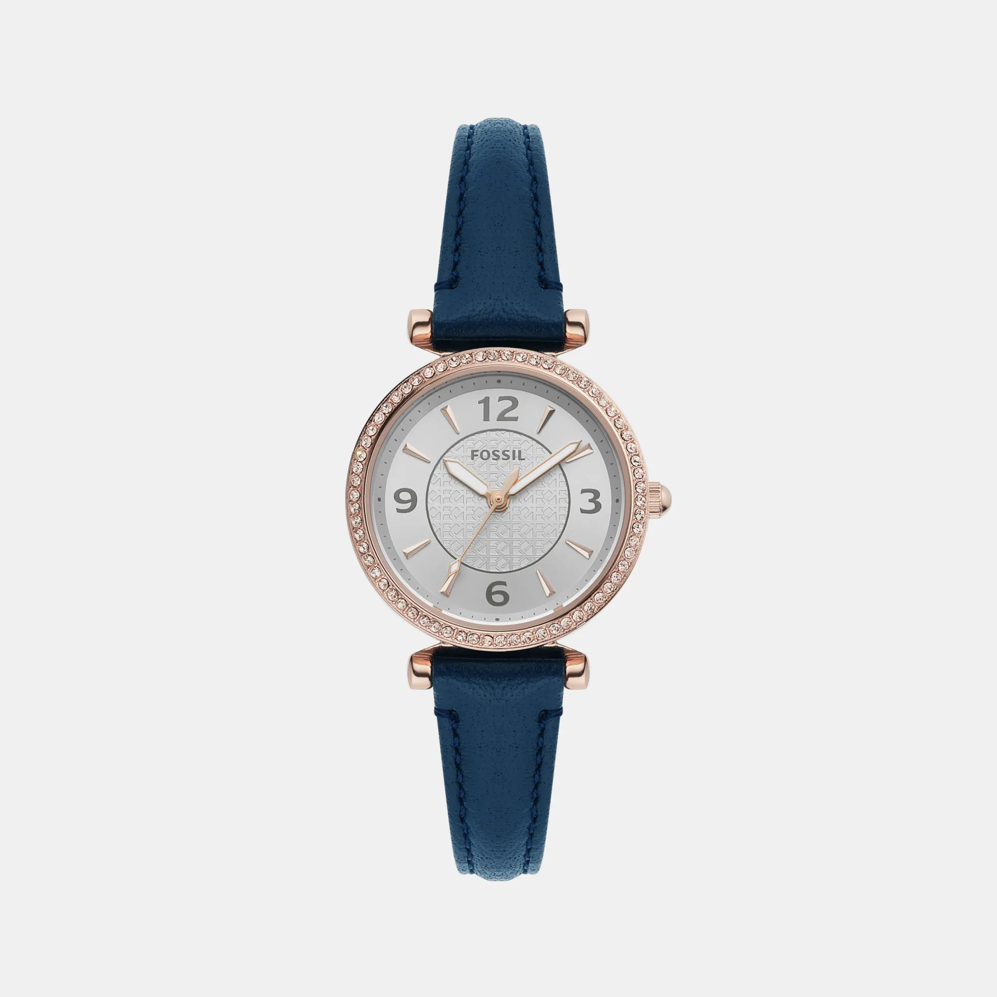 Carlie Women Quartz Silver Dial Analog Leather Watch ES5295