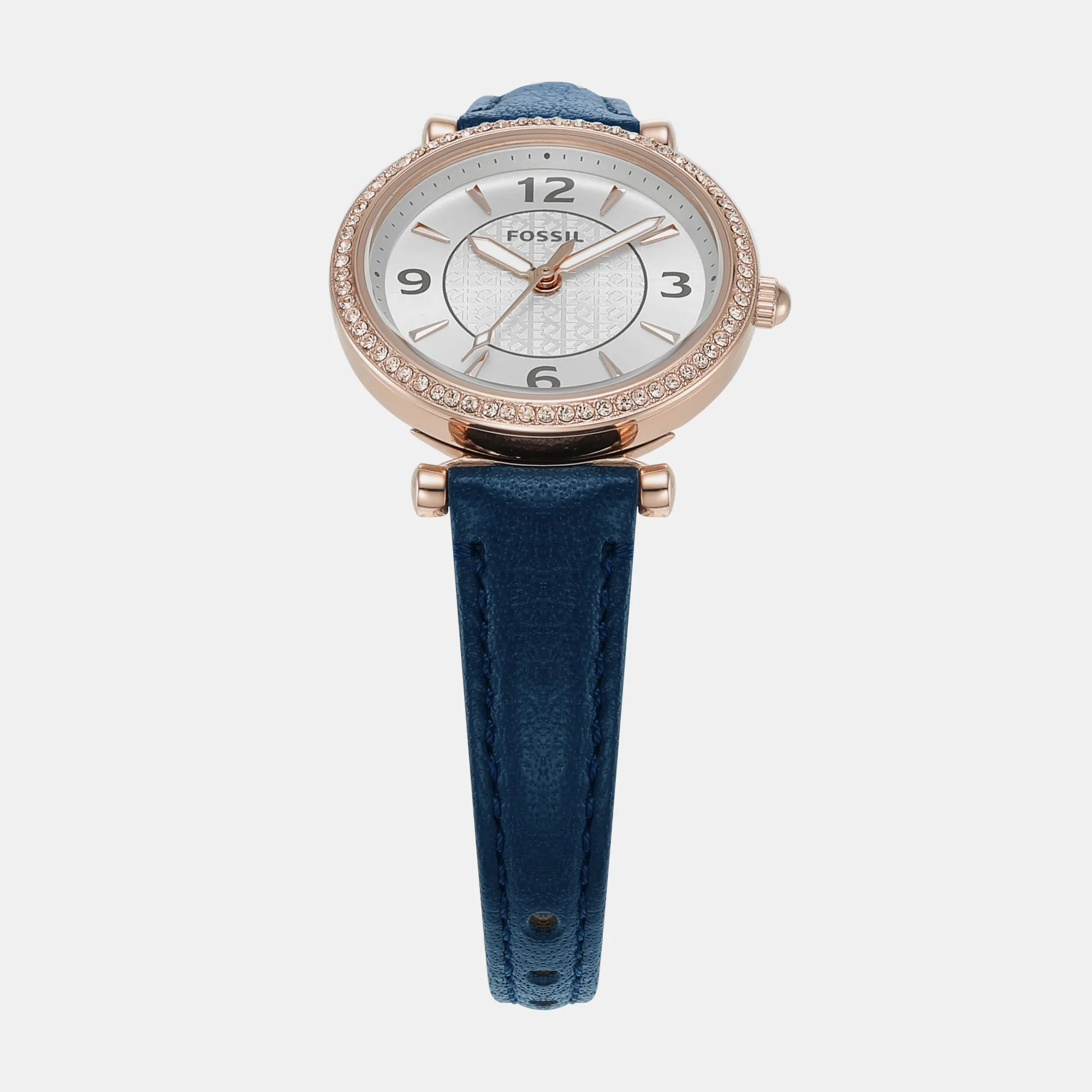 Carlie Women Quartz Silver Dial Analog Leather Watch ES5295