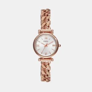 Carlie Women Quartz Silver Dial Analog Stainless Steel Watch ES5330