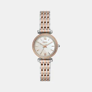 Carlie Women Quartz White Dial Analog Stainless Steel Watch ES4649