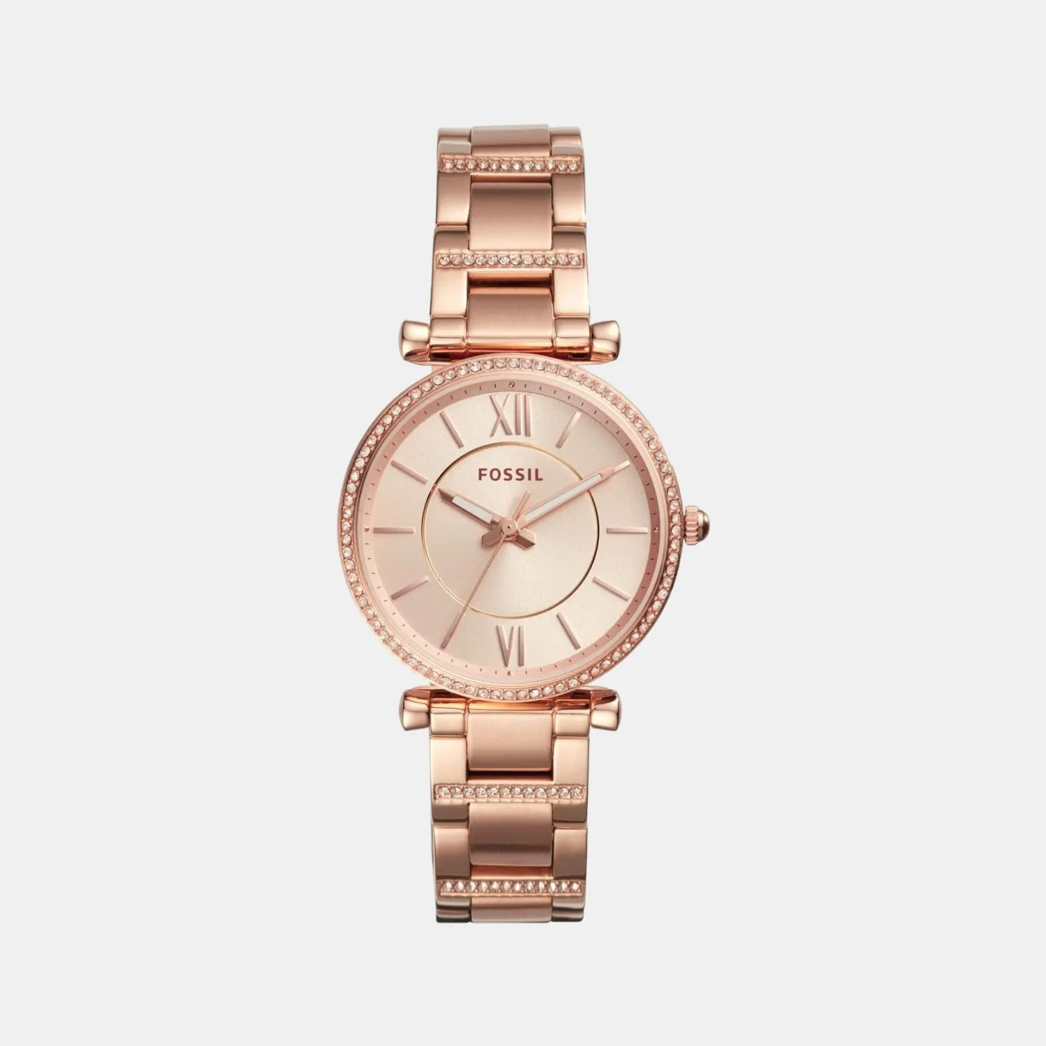 Carlie Women Rose Gold Dial Analog Stainless Steel Watch ES4301