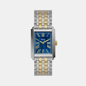Carraway Men Quartz Blue Dial Analog Stainless Steel Watch FS6010