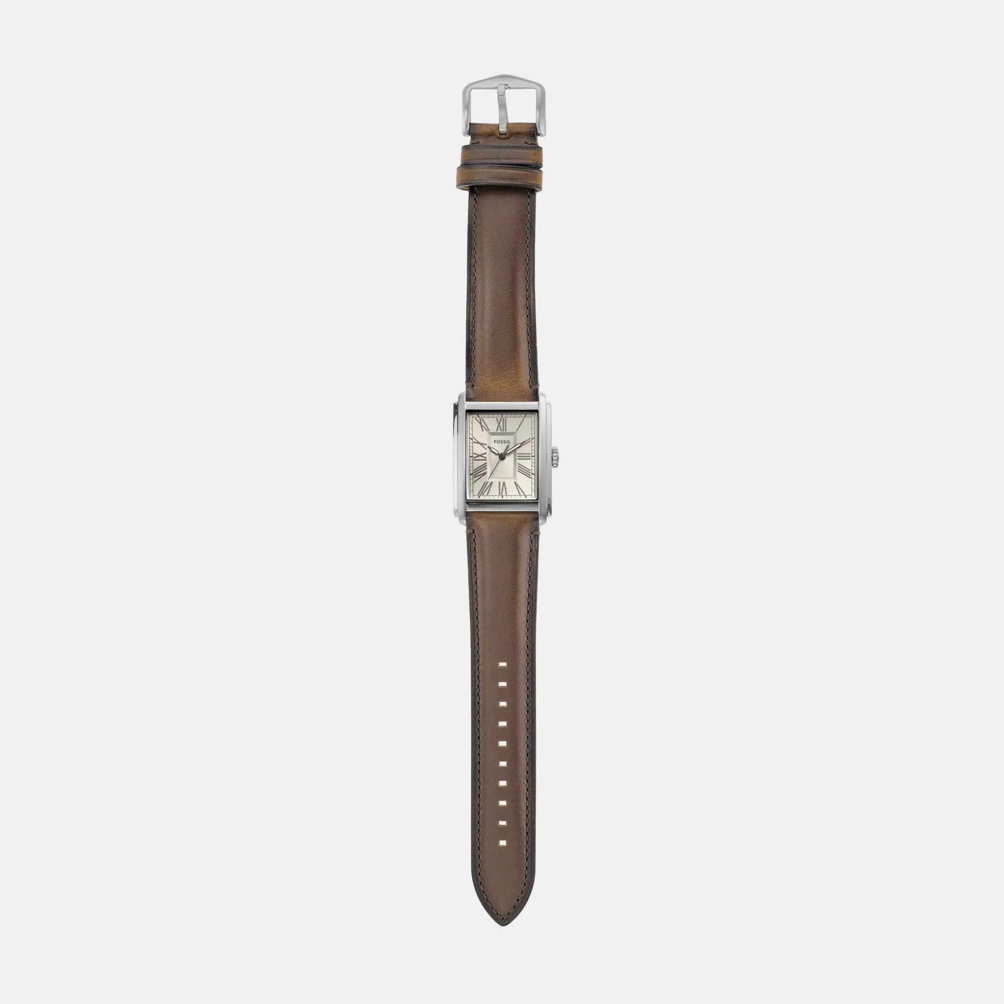 Carraway Men Quartz Cream Dial Analog Leather Watch FS6012