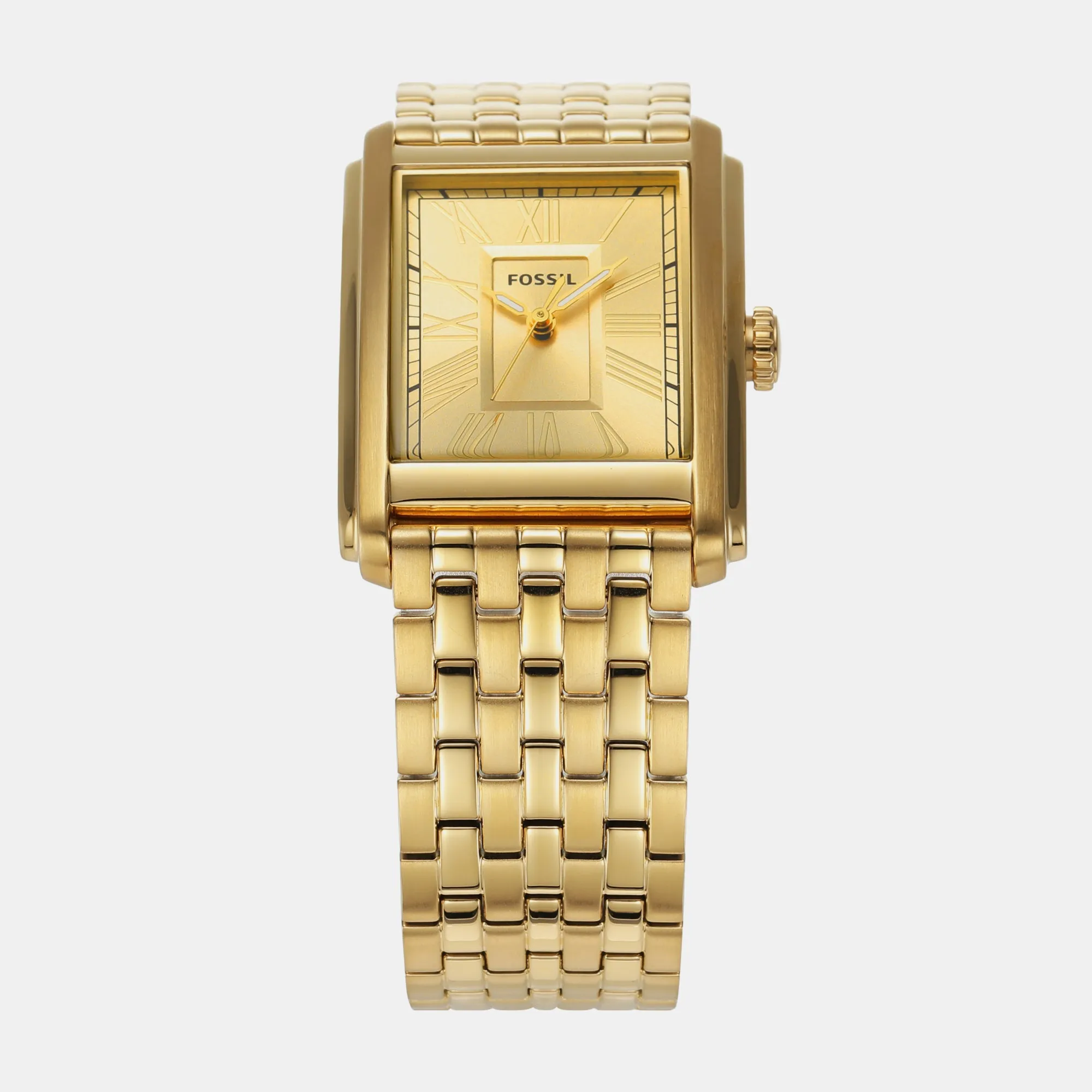 Carraway Men Quartz Gold Dial Analog Stainless Steel Watch FS6009