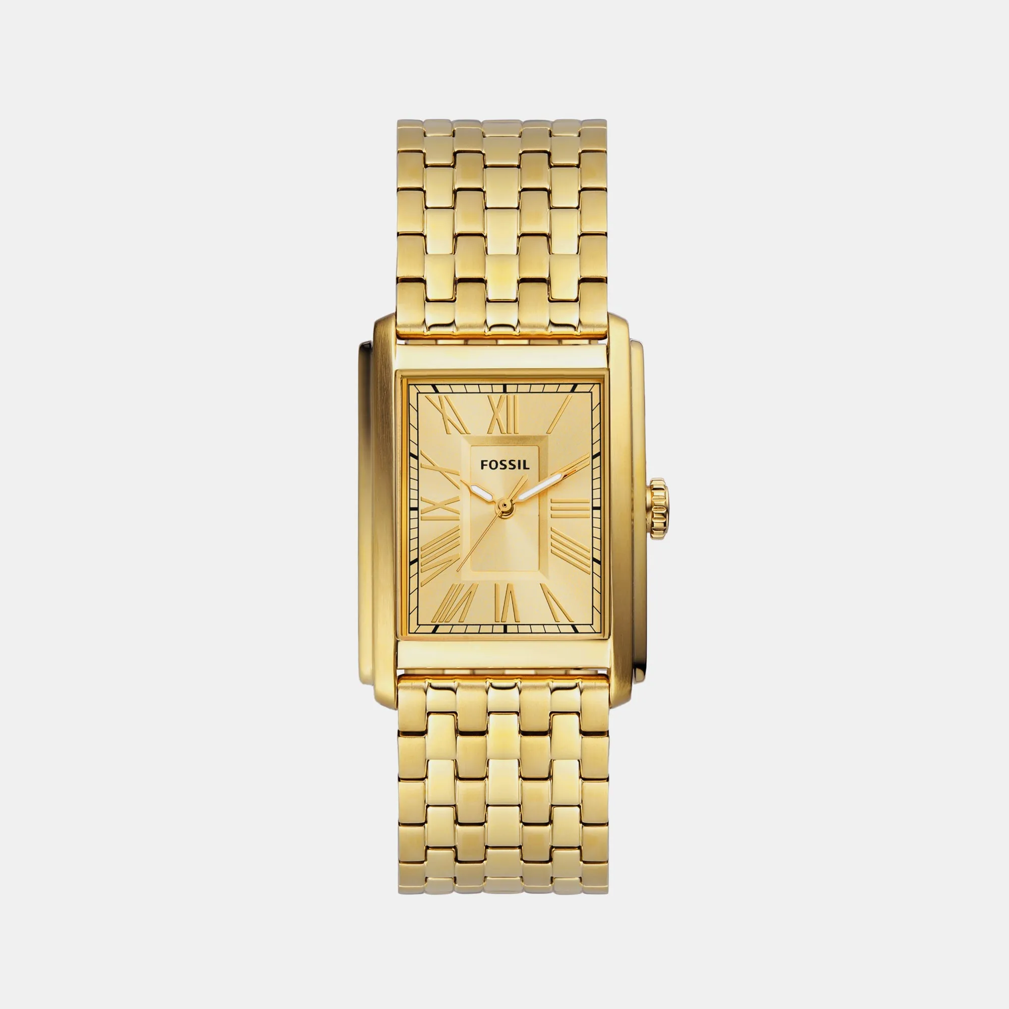 Carraway Men Quartz Gold Dial Analog Stainless Steel Watch FS6009