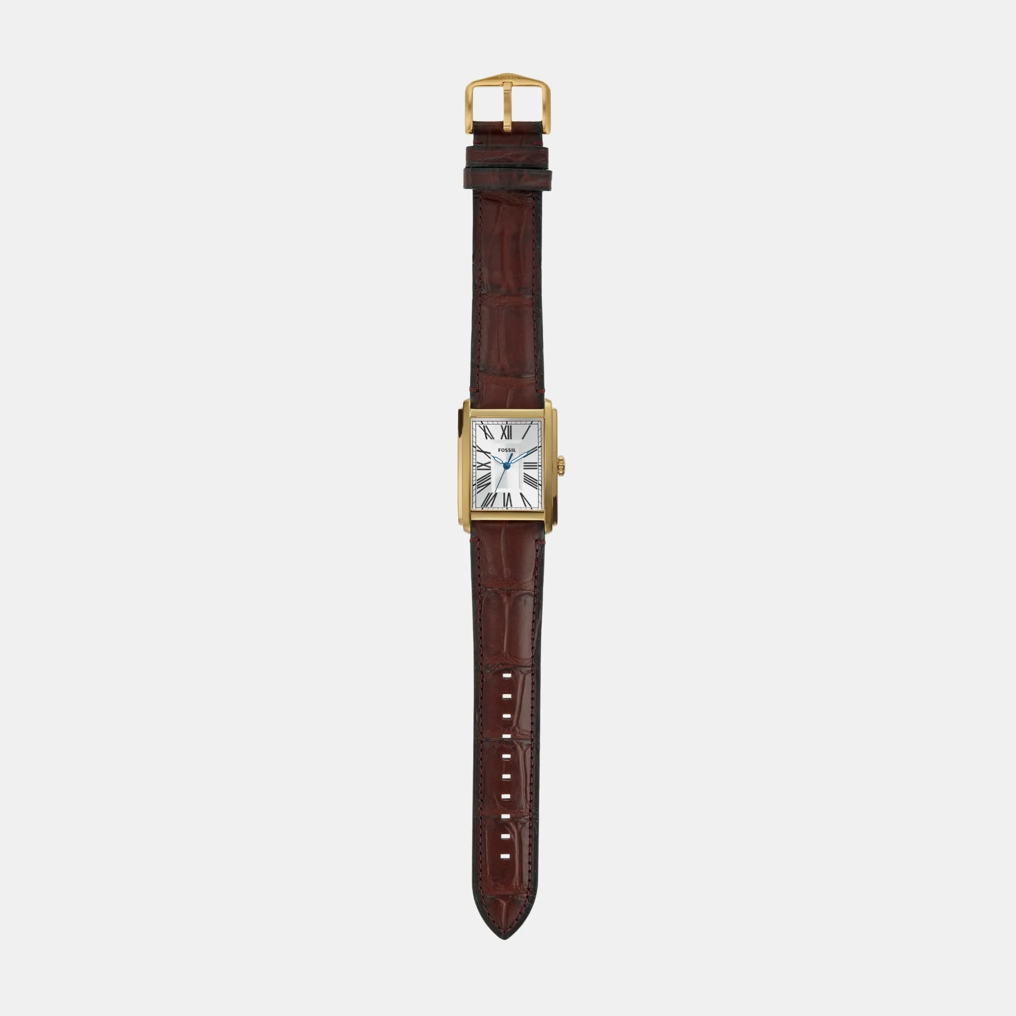 Carraway Men Quartz Silver Dial Analog Leather Watch FS6011