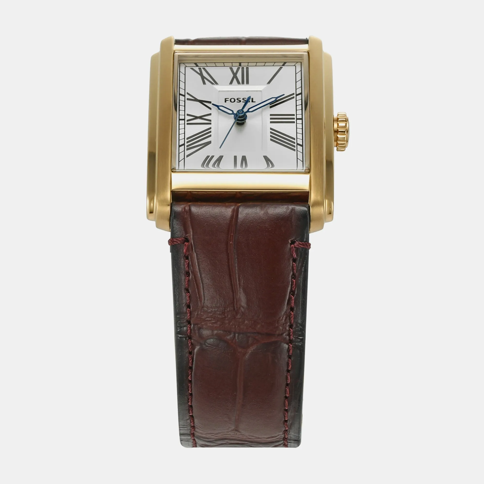 Carraway Men Quartz Silver Dial Analog Leather Watch FS6011