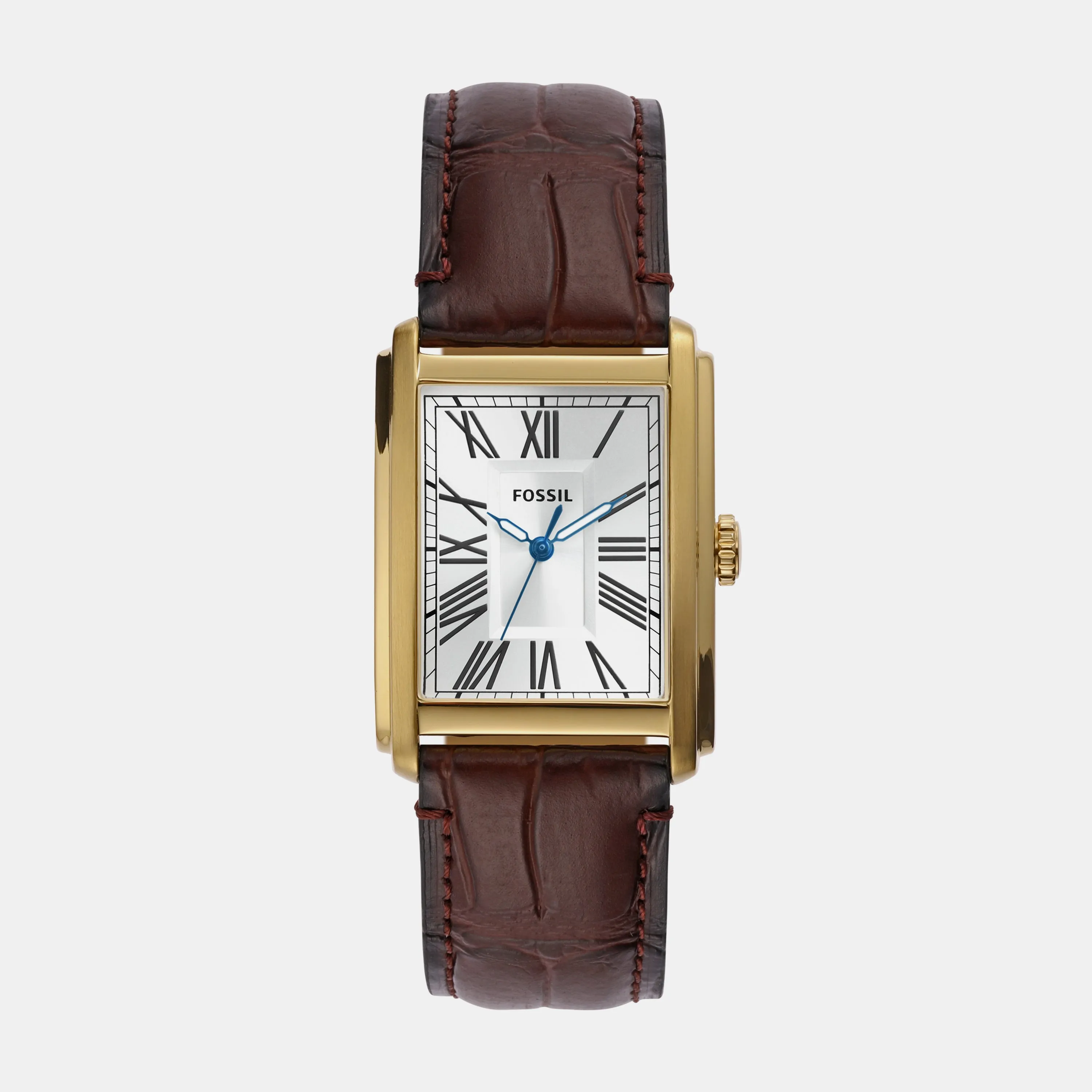 Carraway Men Quartz Silver Dial Analog Leather Watch FS6011