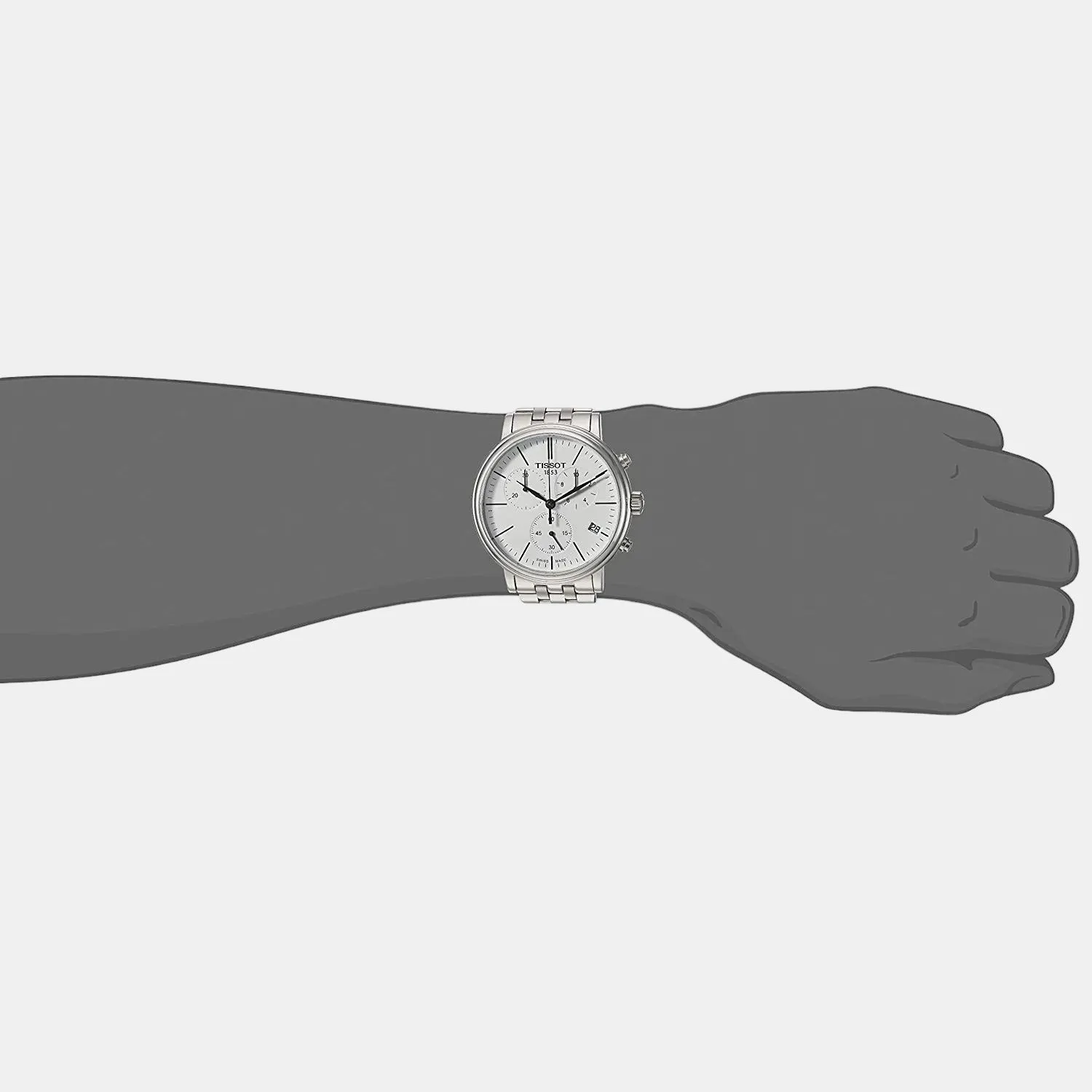 Carson Men Chronograph Stainless Steel Watch T1224171101100