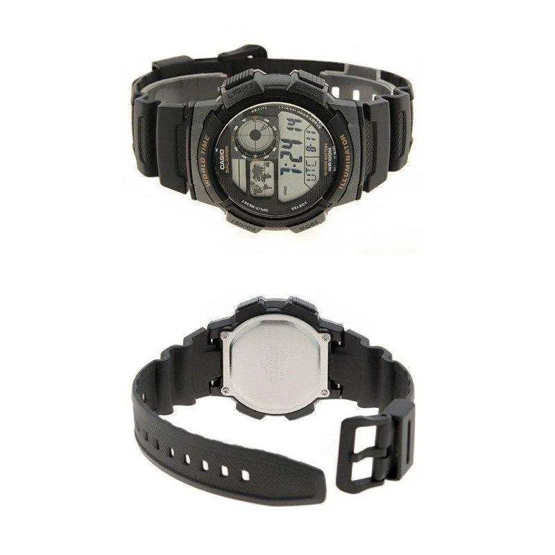 Casio AE-1000W-1A  Black Resin Strap Watch For Men