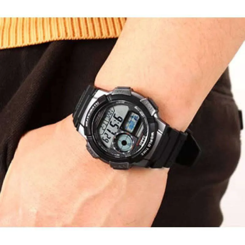 Casio AE-1000W-1B Black Resin Strap Watch For Men