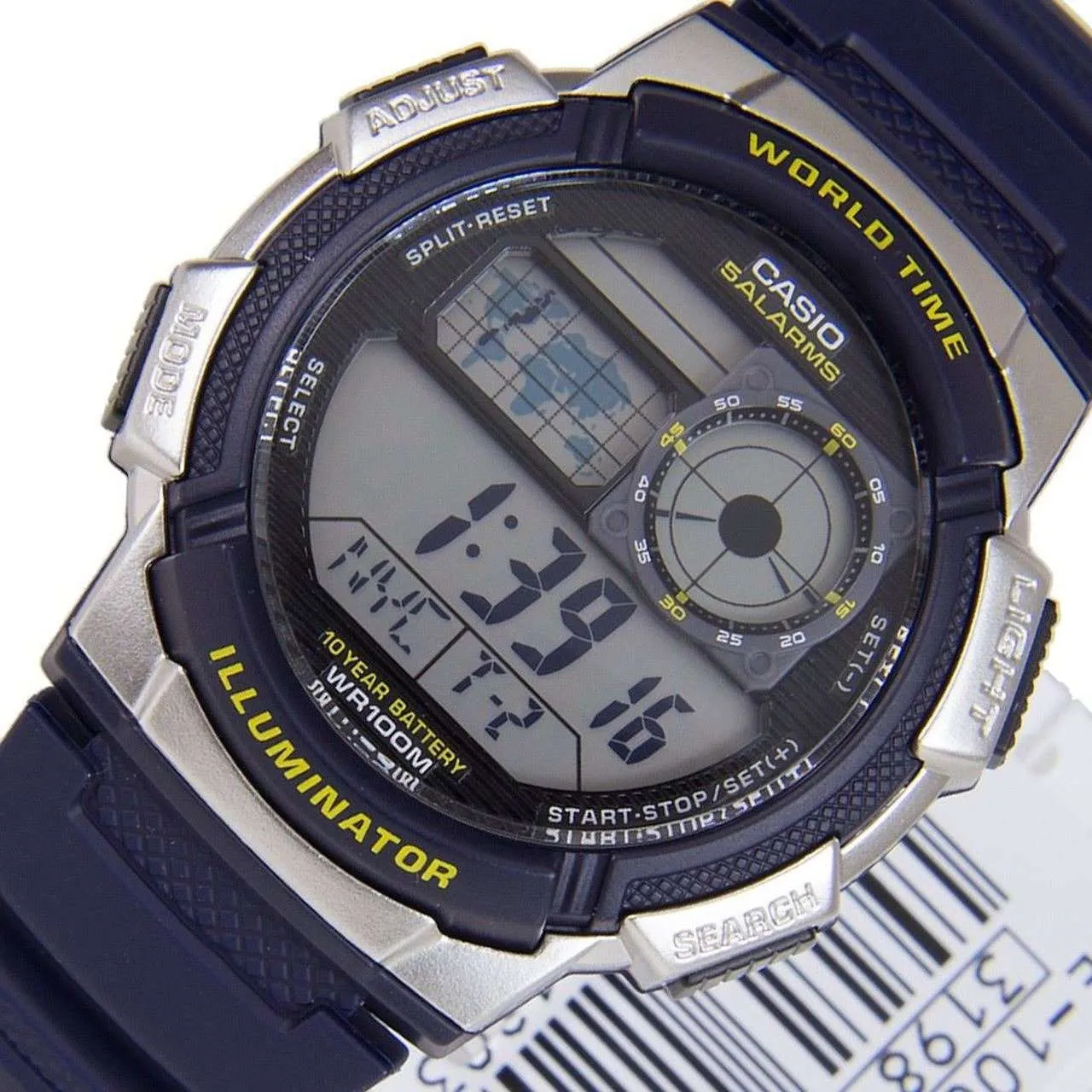 Casio AE-1000W-2A Navy Blue Resin Strap Watch for Men