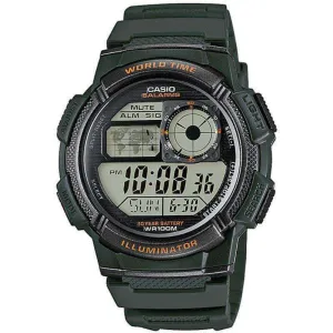 Casio AE-1000W-3A Green Resin Strap Watch for Men