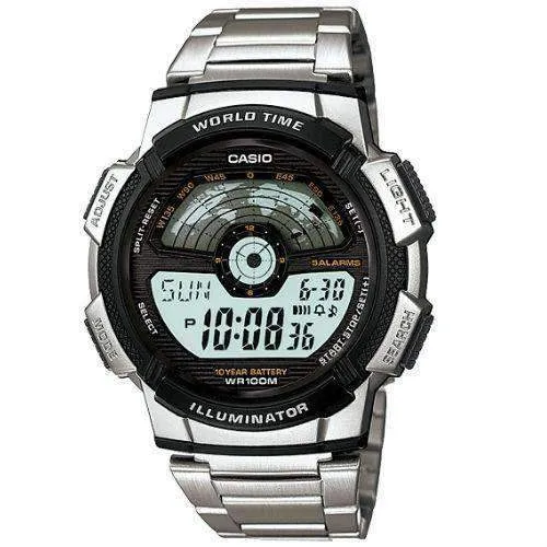 Casio AE-1100WD-1AVDF Silver Stainless Watch For Men