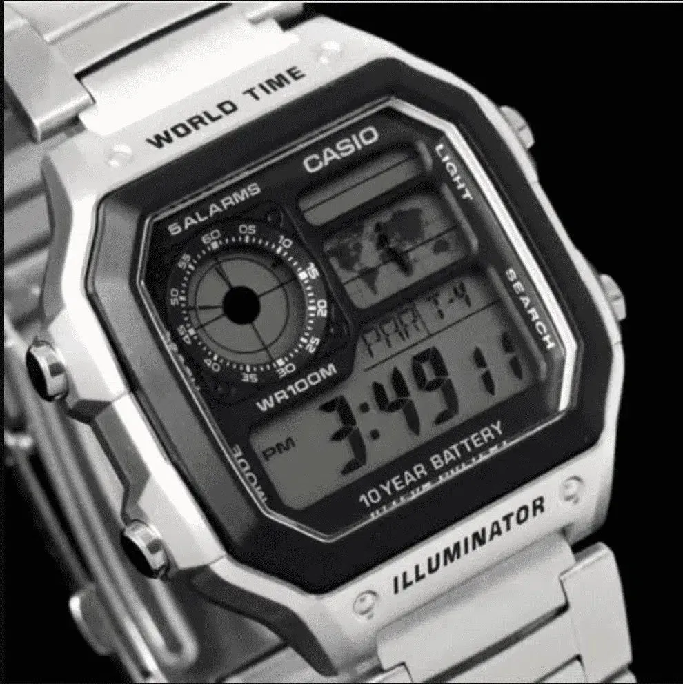 Casio AE-1200WHD-1AVDF Silver Stainless Watch For Men