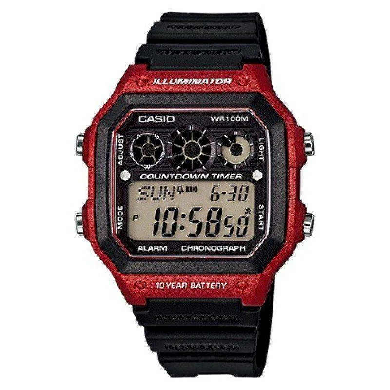Casio AE-1300WH-4A Black Resin Strap Watch for Men