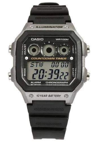 Casio AE-1300WH-8A  Black Resin Strap Watch For Men