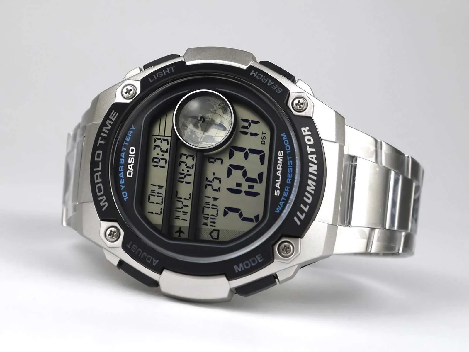 Casio AE-3000WD-1AVDF Silver Stainless Watch for Men