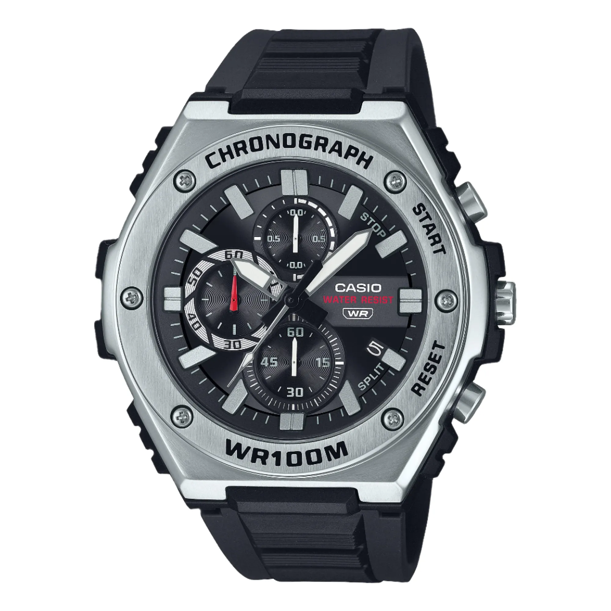 Casio Analog Black Dial Black Resin Band Watch MWA300H-1A